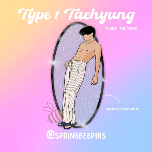 PREORDER Type 1 Taehyung BTS enamel pin