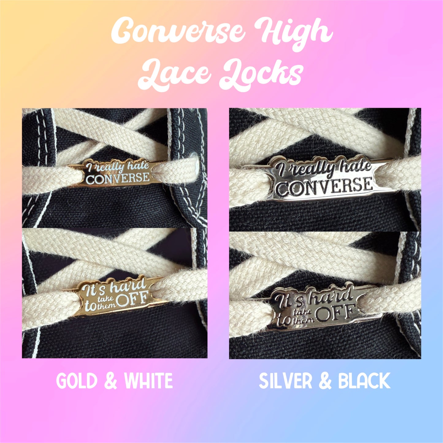 BTS Converse High Lace Lock Charms