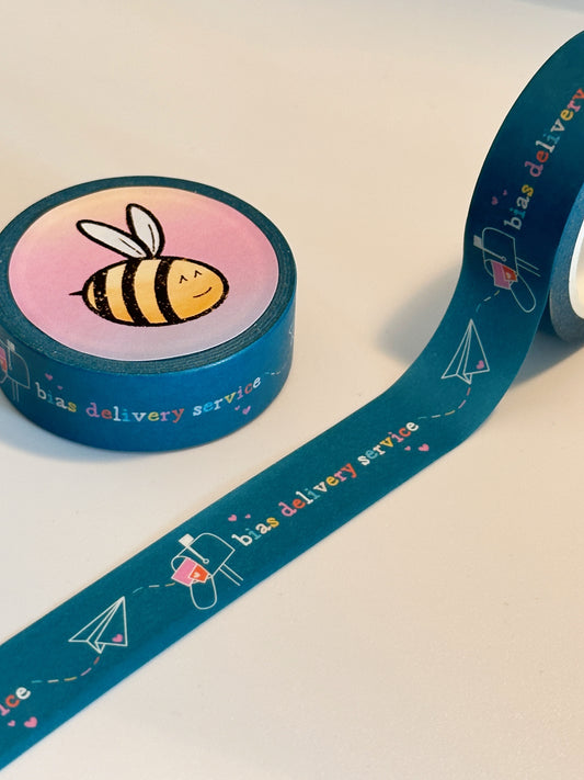 Teal Bias Delivery Service Washi Tape
