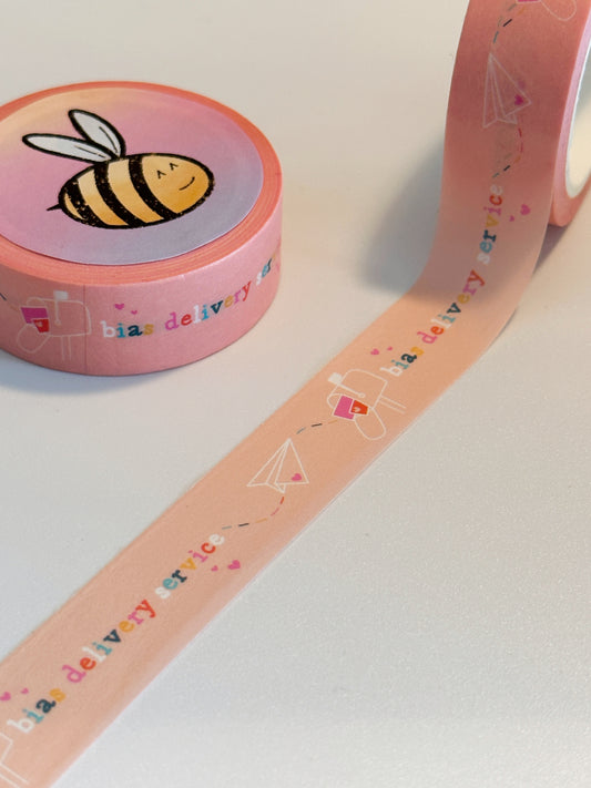 Pink Bias Delivery Service Washi Tape