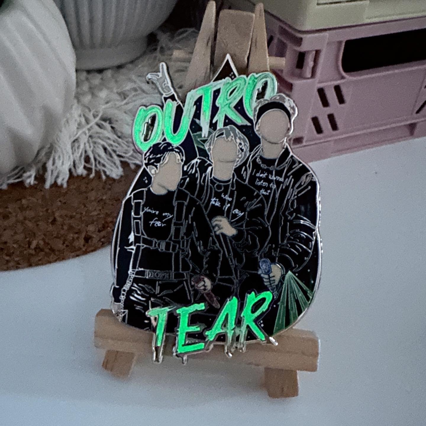 PREORDER RESTOCK Outro Tear BTS Rapline enamel pin