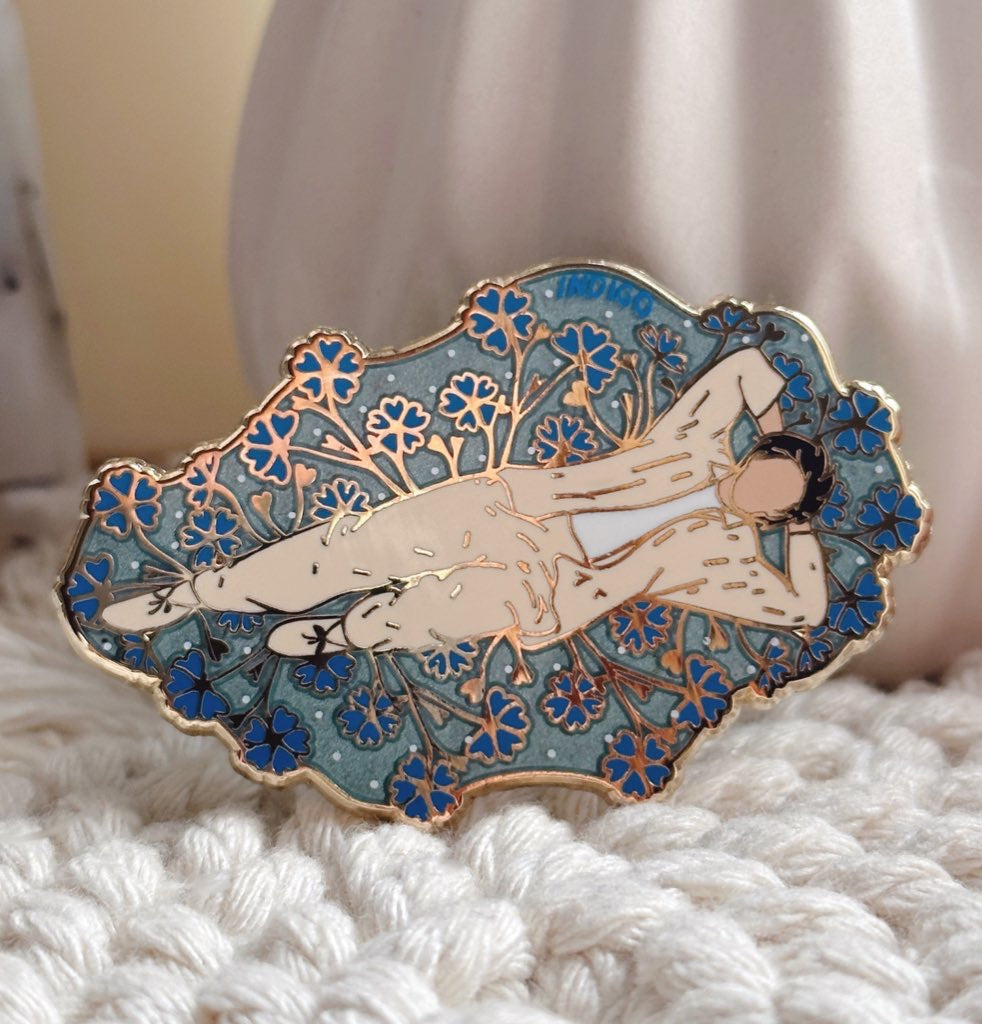 Namjoon Indigo enamel pin