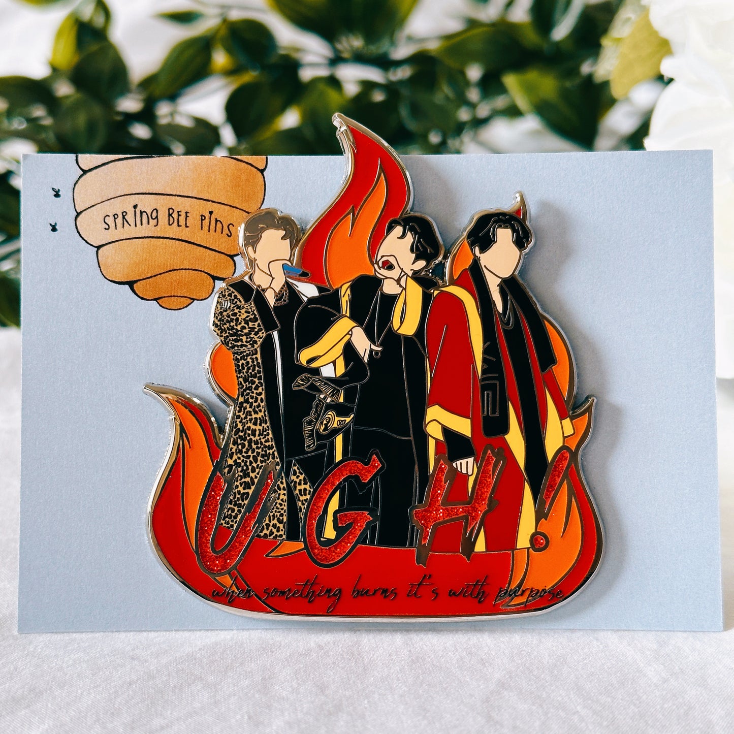 UGH BTS Rapline enamel pin