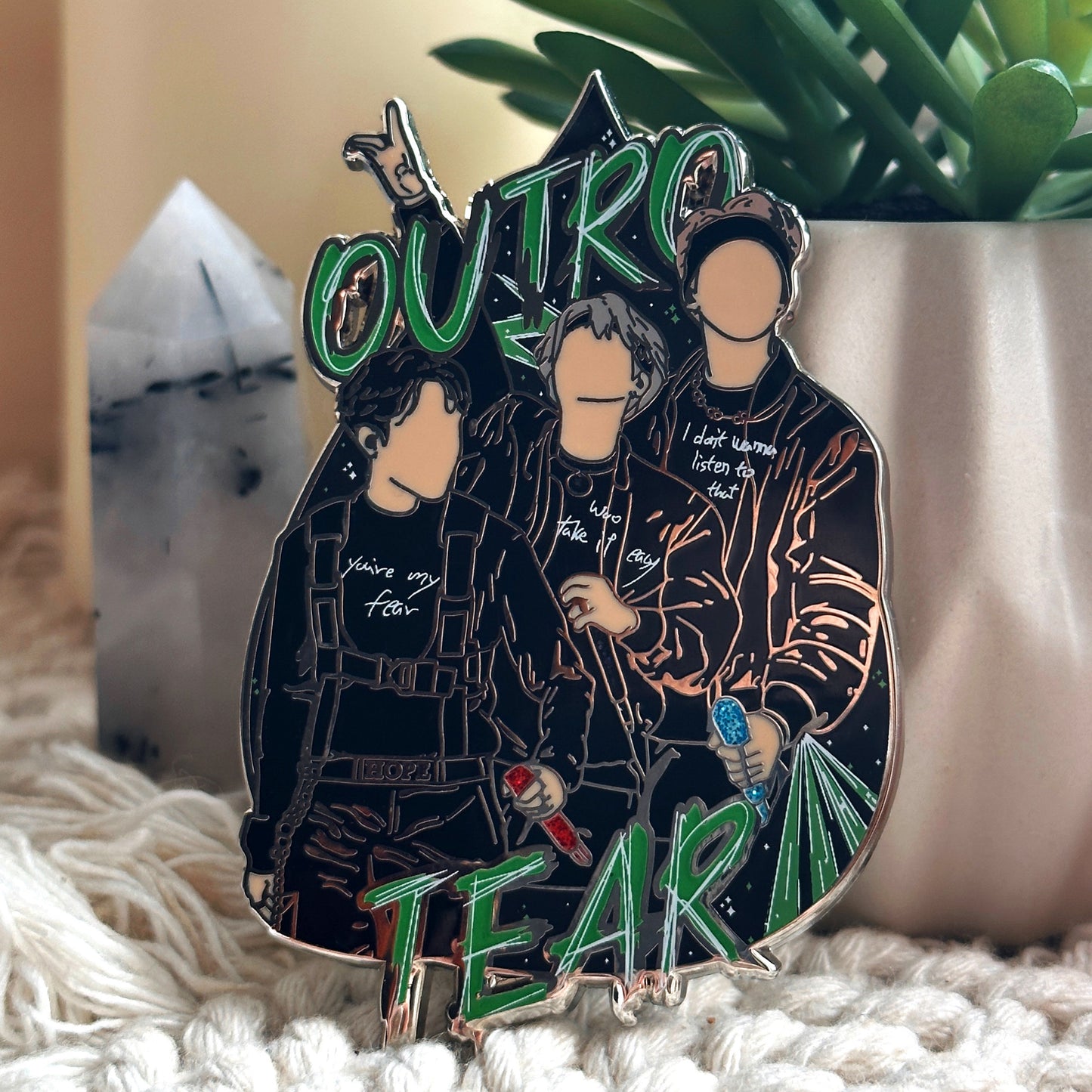 PREORDER RESTOCK Outro Tear BTS Rapline enamel pin